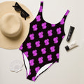 Baha Ranch Yeehaw Purple Neon Cactus One-Piece Swimsuit by Baha Ranch Western Wear