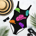 Baha Ranch Yeehaw All Neon Hat One-Piece Swimsuit by Baha Ranch Western Wear