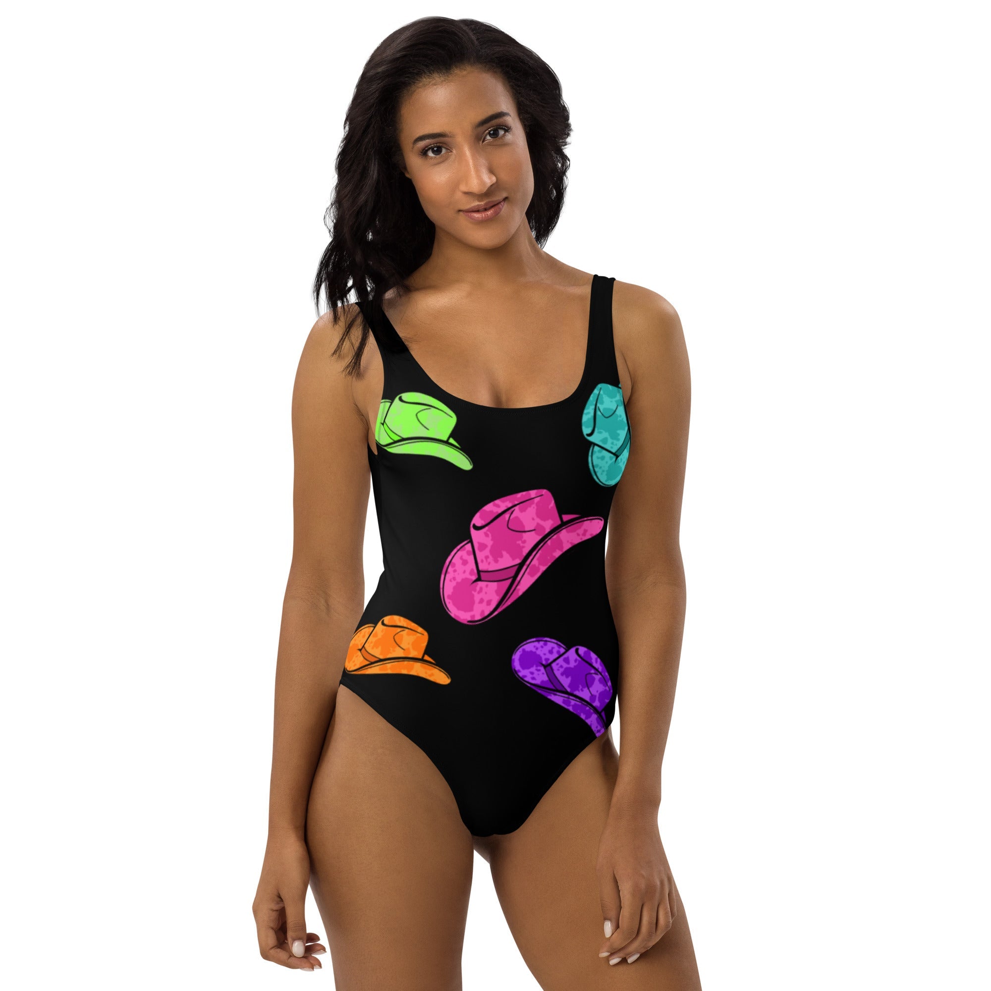 Baha Ranch Yeehaw All Neon Hat One-Piece Swimsuit by Baha Ranch Western Wear - product image 4
