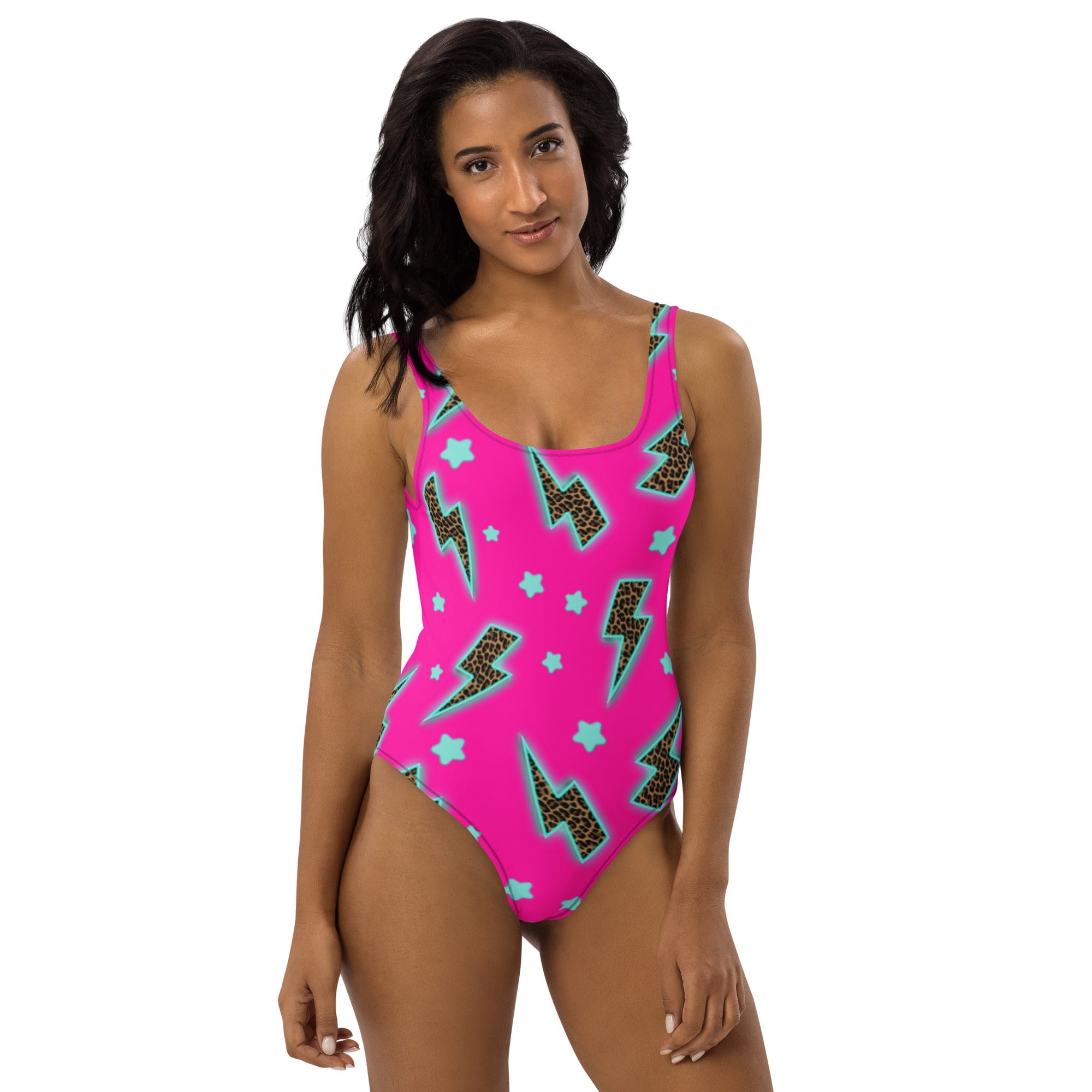 Baha Ranch Yeehaw Leopard Lightning One-Piece Swimsuit by Baha Ranch Western Wear - product image 4