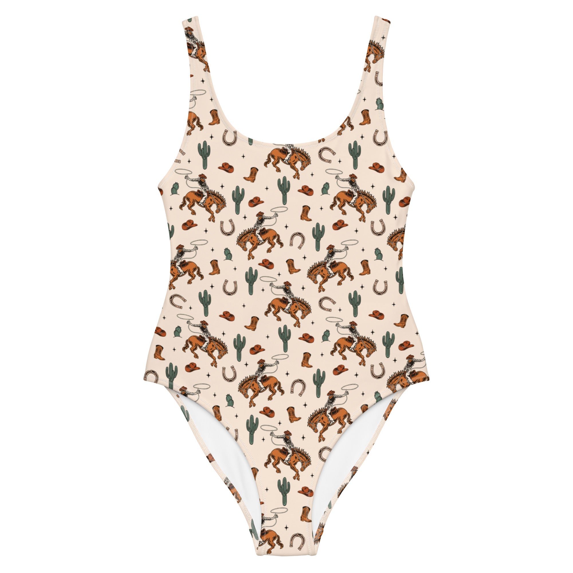 Baha Ranch Yeehaw Rodeo Cowboy One-Piece Swimsuit by Baha Ranch Western Wear