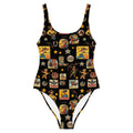Baha Ranch Yeehaw Vintage Cowgirl Collage One-Piece Swimsuit by Baha Ranch Western Wear