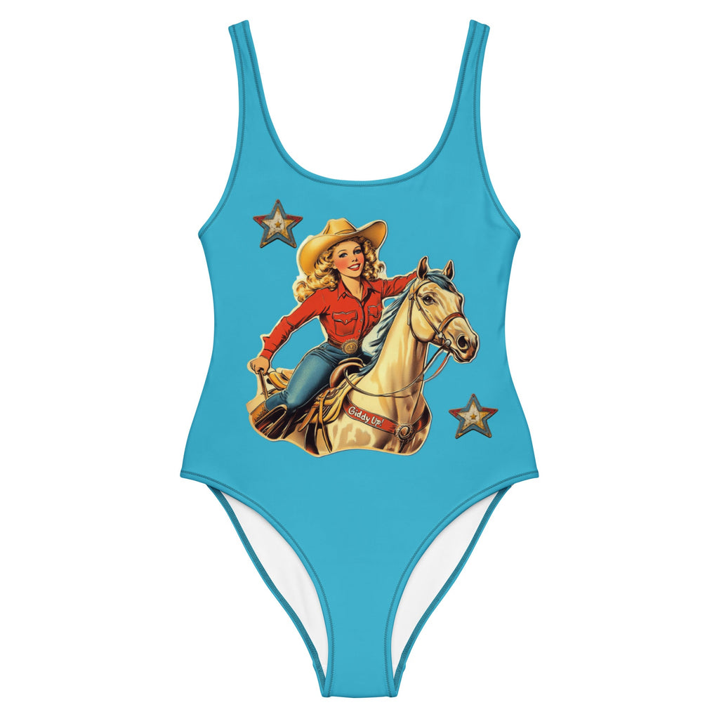 Baha Ranch Yeehaw Vintage Cowgirl One-Piece Swimsuit by Baha Ranch Western Wear