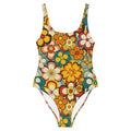 Baha Ranch Yeehaw Woodstock Retro Floral One-Piece Swimsuit by Baha Ranch Western Wear