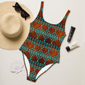 Baha Ranch Yeehaw Turquoise Aztec One-Piece Swimsuit by Baha Ranch Western Wear