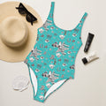 Baha Ranch Yeehaw Rhinestone Cowgirl Turquoise One-Piece Swimsuit by Baha Ranch Western Wear