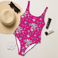 Baha Ranch Yeehaw Rhinestone Cowgirl Magenta One-Piece Swimsuit by Baha Ranch Western Wear