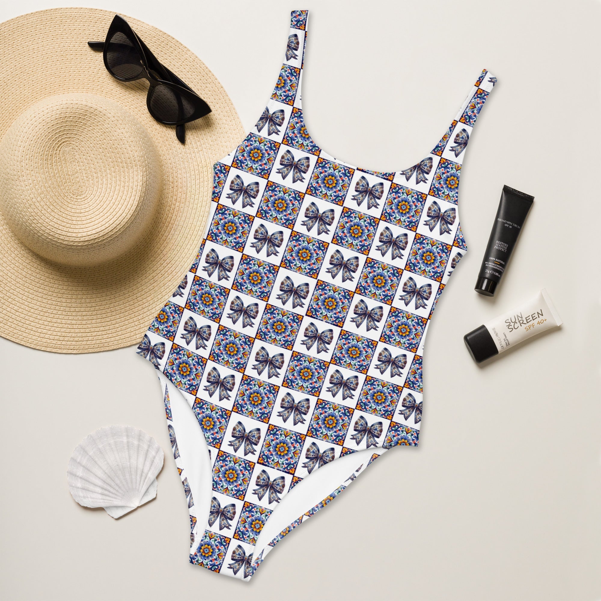 Baha Ranch Yeehaw Talavera One-Piece Swimsuit by Baha Ranch Western Wear