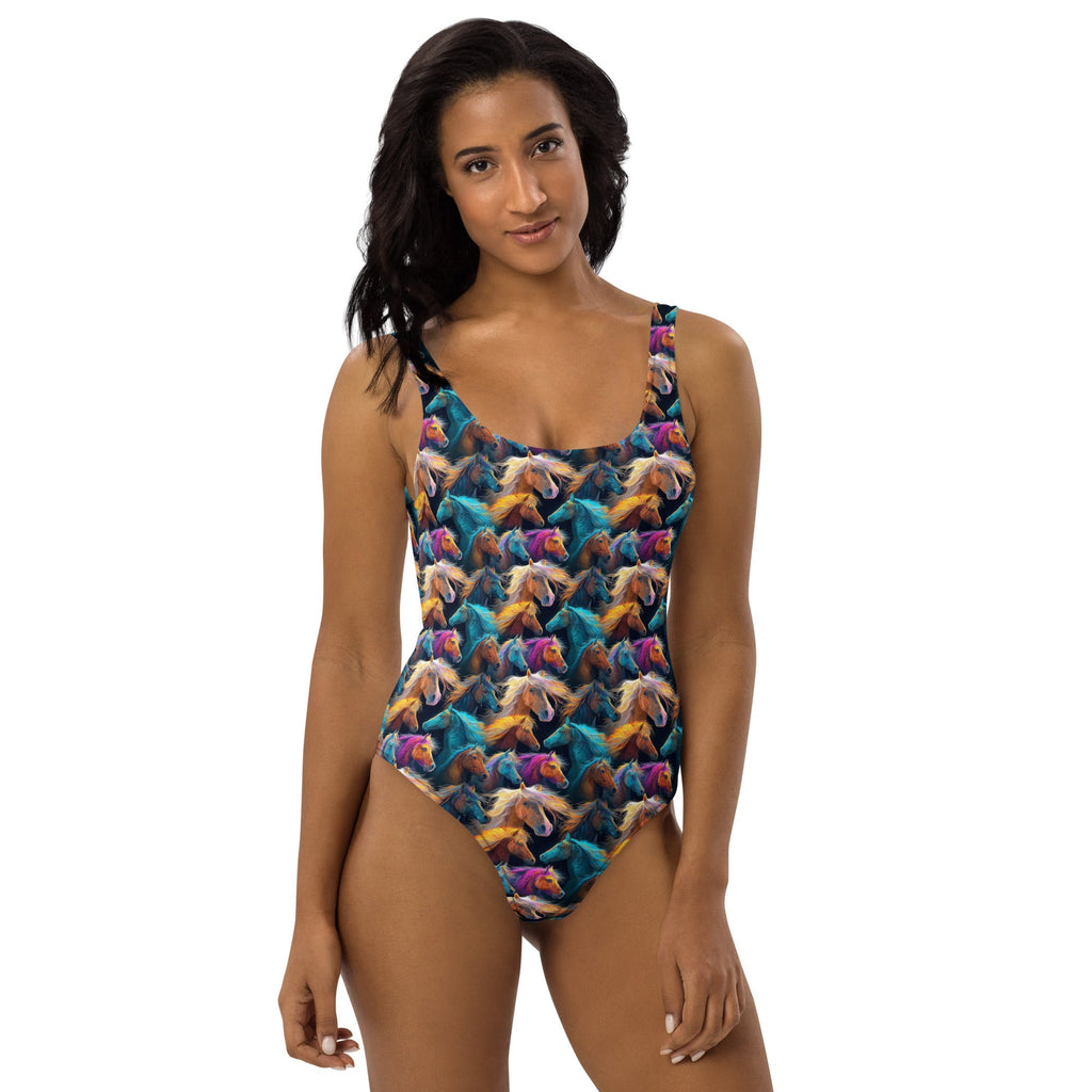 Baha Ranch Yeehaw Wild Horses One-Piece Swimsuit by Baha Ranch Western Wear - product image 2