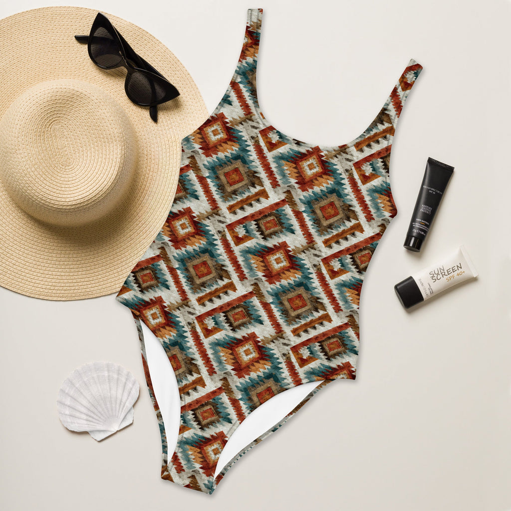 Baha Ranch Yeehaw Southwest Diamond One-Piece Swimsuit by Baha Ranch Western Wear