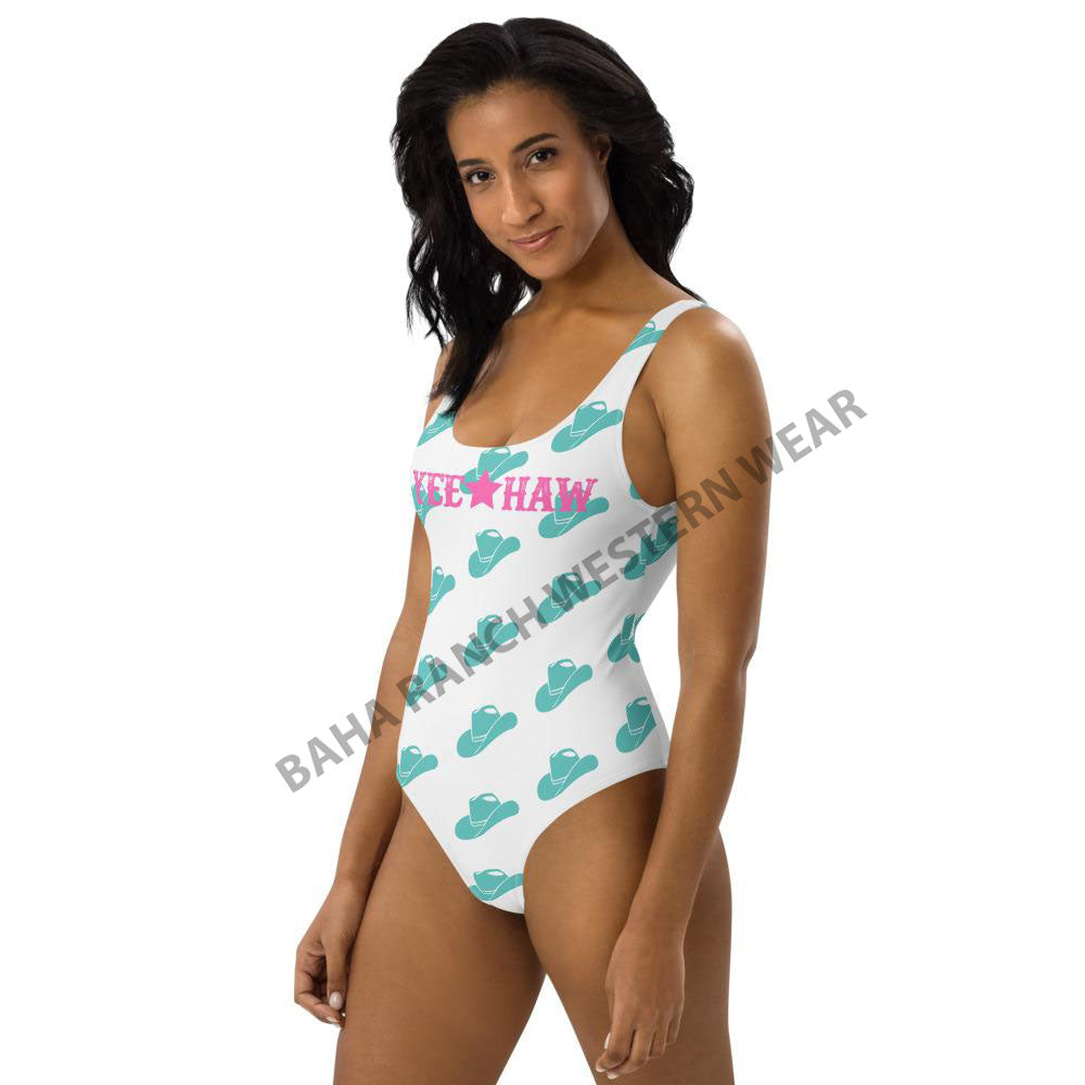 Yeehaw Turquoise Hat Yeehaw Swim Suit by Baha Ranch Western Wear - product image 5
