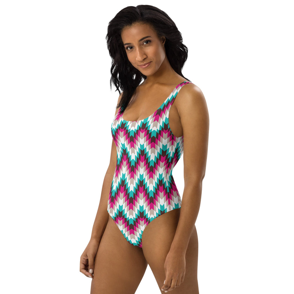 Baha Ranch Yeehaw Turquoise Aztec One-Piece Swimsuit by Baha Ranch Western Wear - product image 5