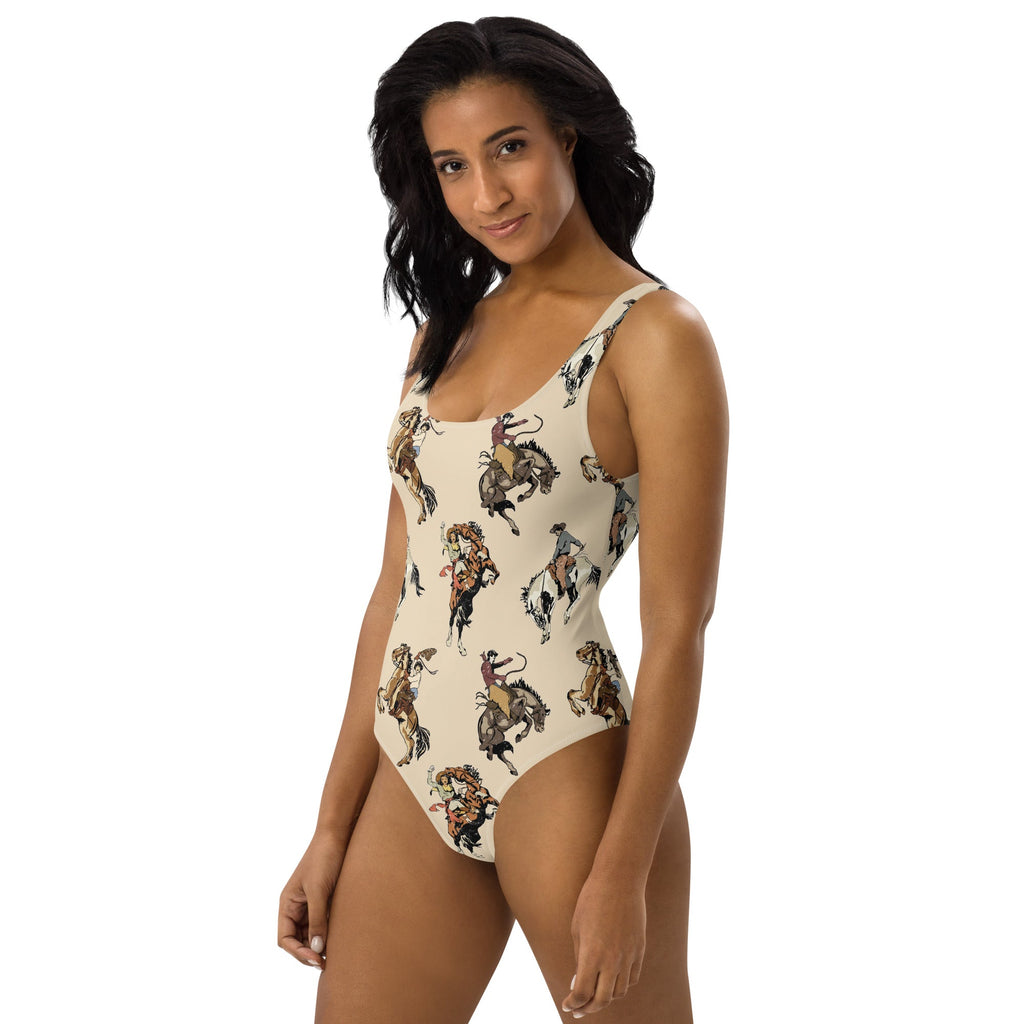 Baha Ranch Yeehaw Vintage Cowgirl One-Piece Swimsuit by Baha Ranch Western Wear - product image 4