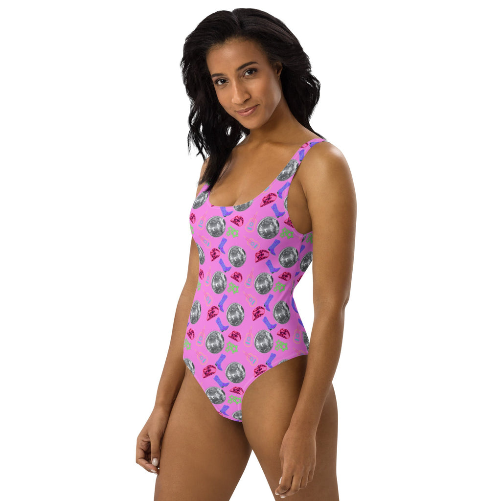 Baha Ranch Yeehaw Disco Cowgirl One-Piece Swimsuit by Baha Ranch Western Wear - product image 2