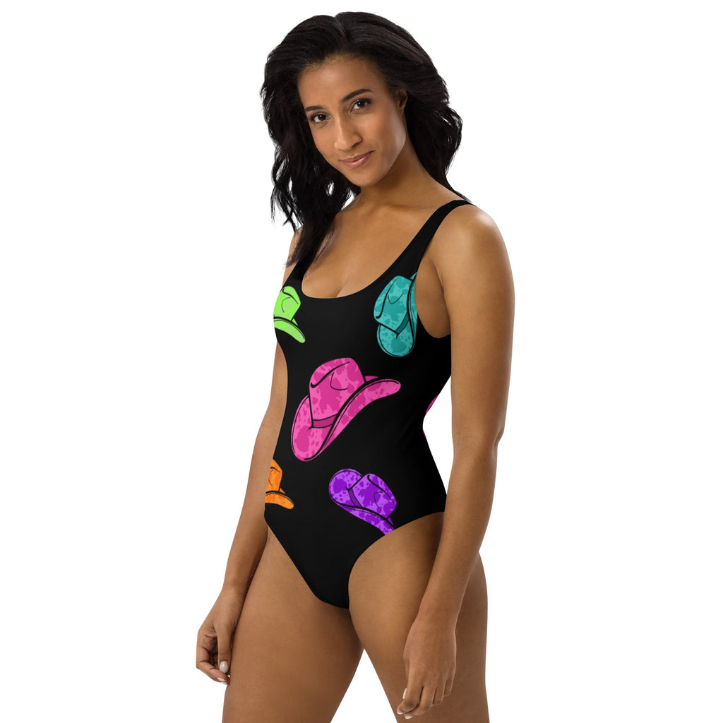 Baha Ranch Yeehaw All Neon Hat One-Piece Swimsuit by Baha Ranch Western Wear - product image 3
