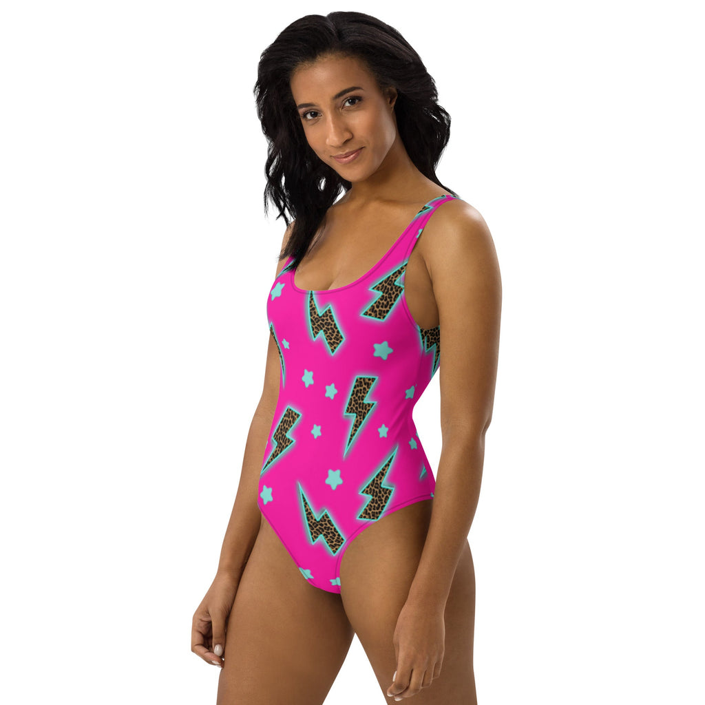 Baha Ranch Yeehaw Leopard Lightning One-Piece Swimsuit by Baha Ranch Western Wear - product image 3