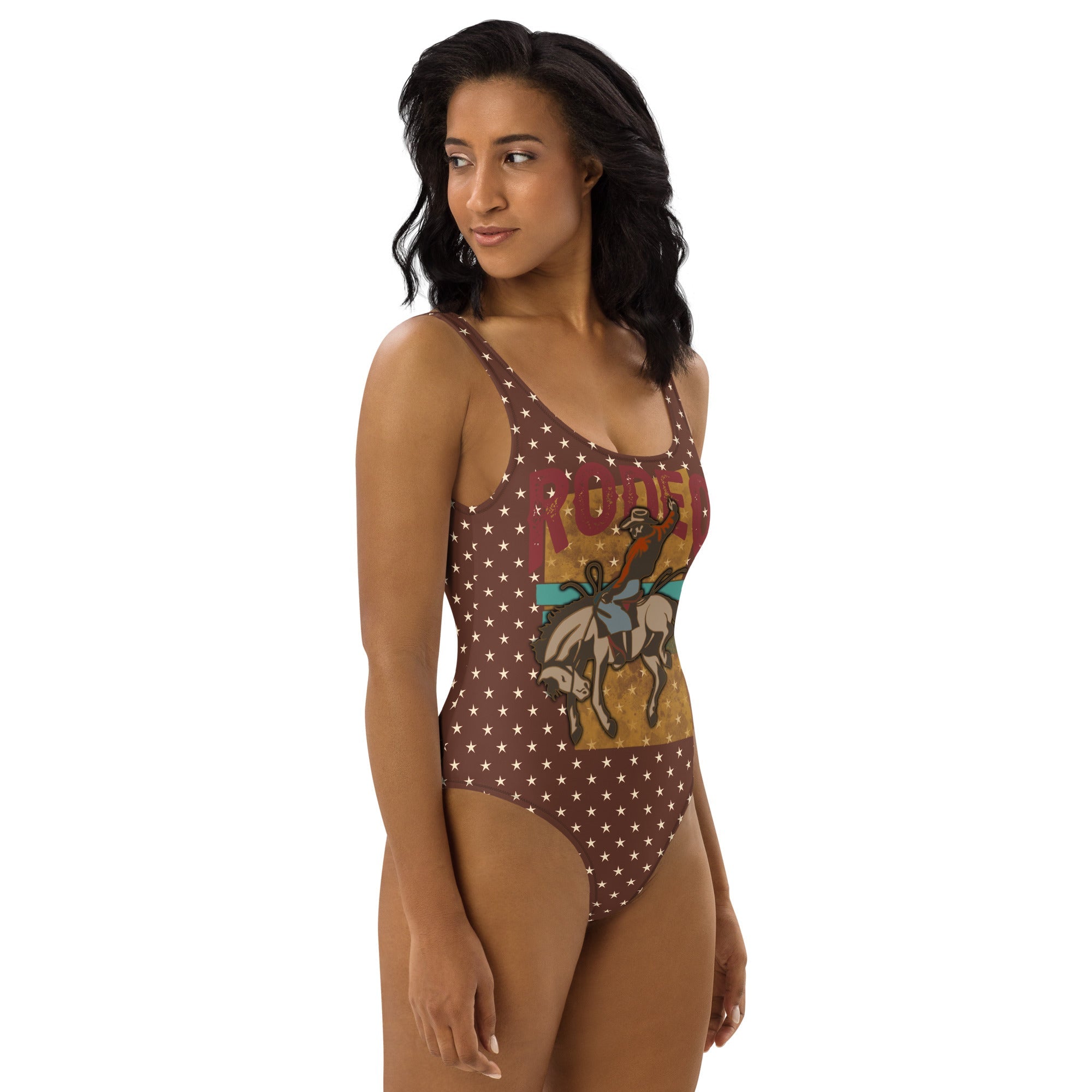 Baha Ranch Yeehaw Rodeo Stars One-Piece Swim Suit by Baha Ranch Western Wear - product image 6
