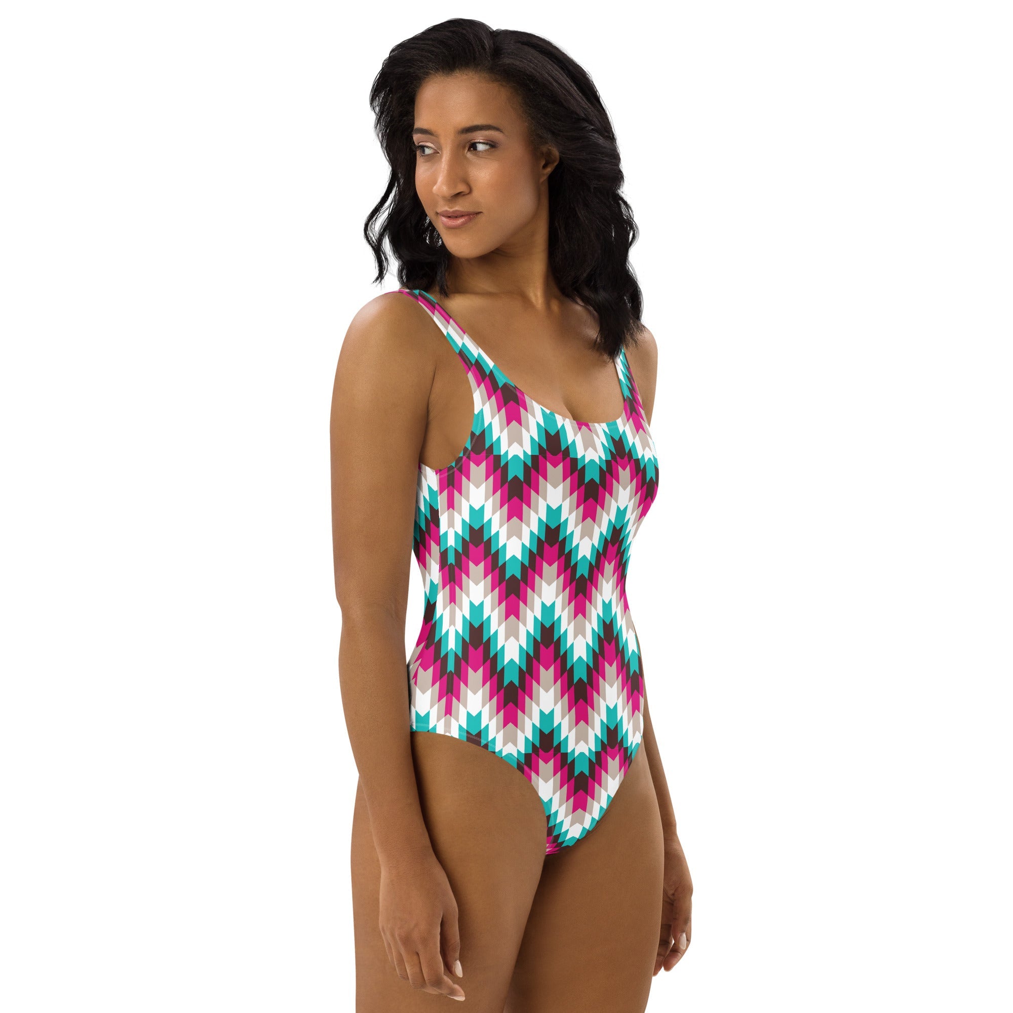 Baha Ranch Yeehaw Turquoise Aztec One-Piece Swimsuit by Baha Ranch Western Wear - product image 6