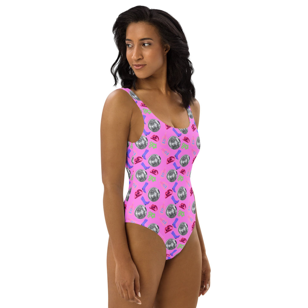 Baha Ranch Yeehaw Disco Cowgirl One-Piece Swimsuit by Baha Ranch Western Wear - product image 4