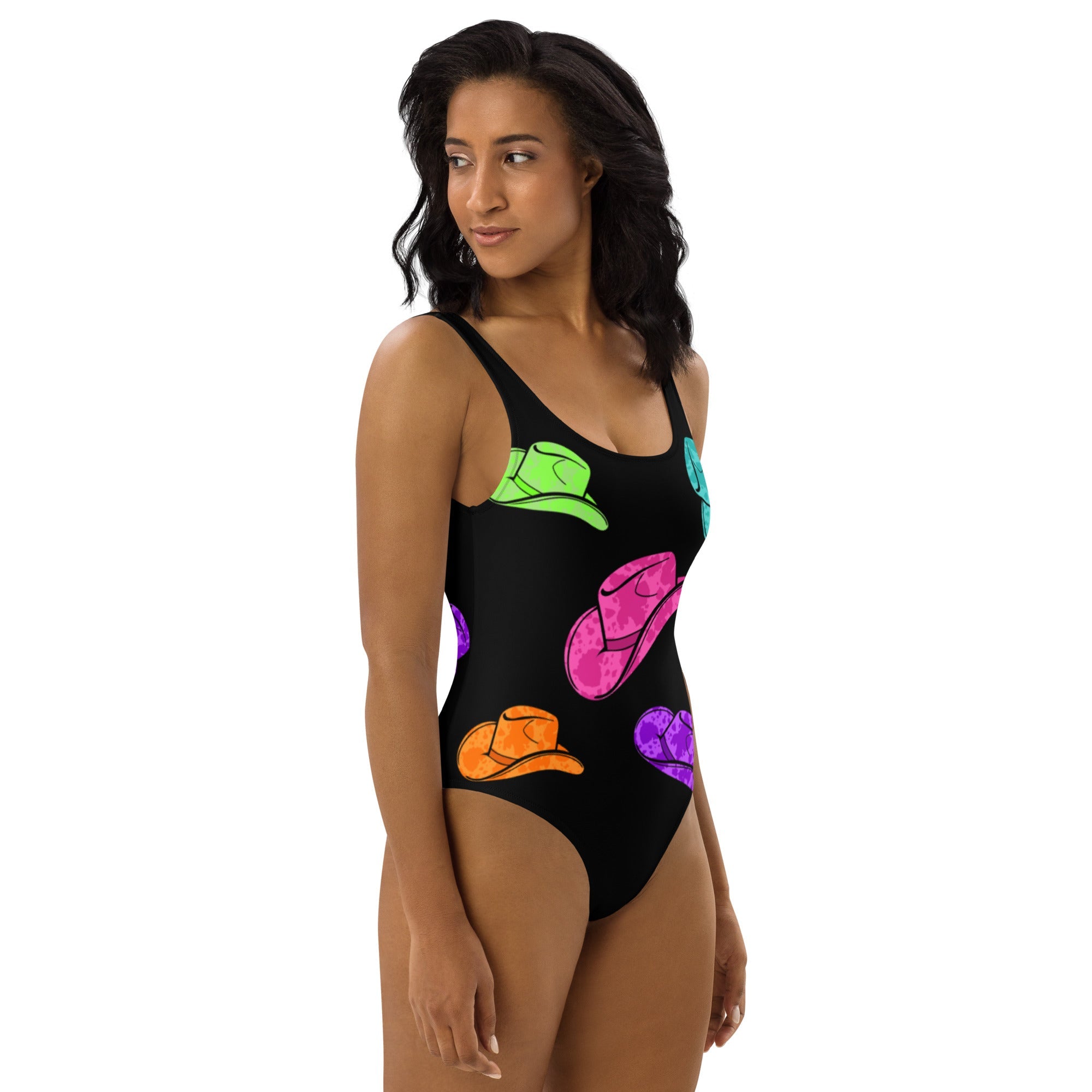 Ready to Ship All Neon Hat One Piece Swimsuit size 2XL by Baha Ranch Western Wear - product image 3