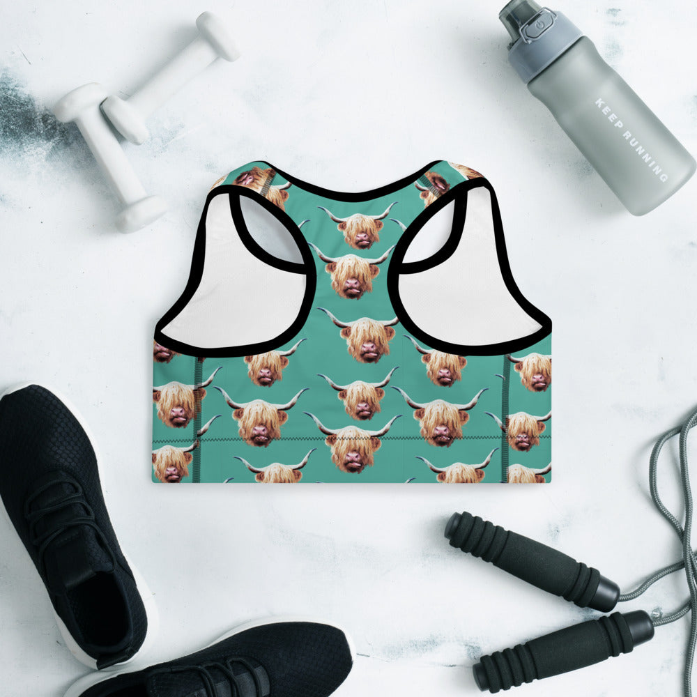Highland Cow Sports Bra by Baha Ranch Western Wear - product image 7