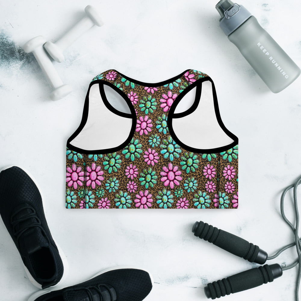 Pink Turquoise Cowgirl Sports Bra by Baha Ranch Western Wear - product image 6