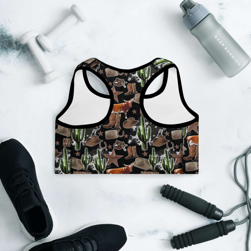 Cowboy Collage Sports Bra by Baha Ranch Western Wear - product image 7