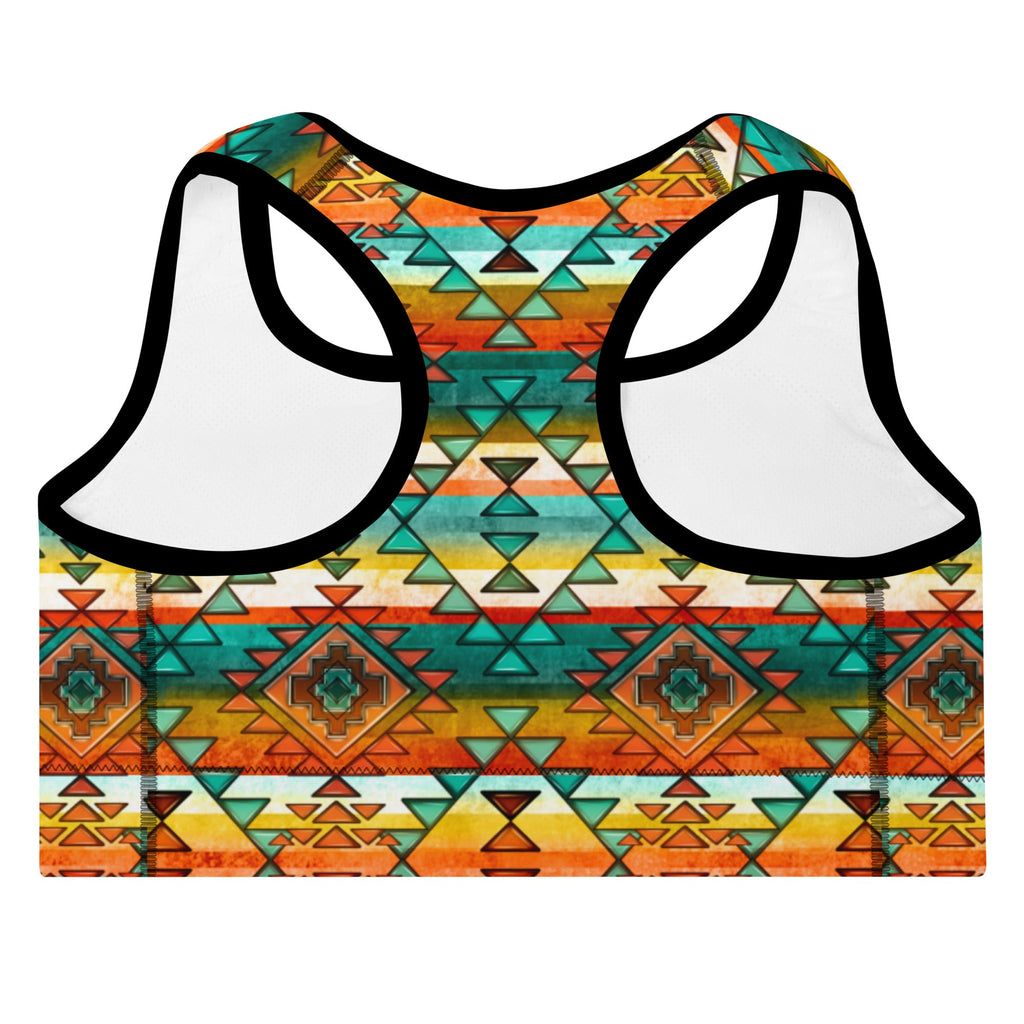 Mustard Aztec Padded Sports Bra by Baha Ranch Western Wear - product image 5