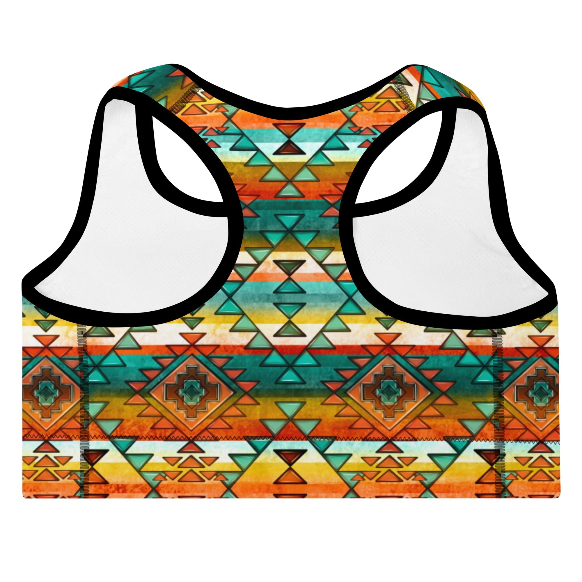 Mustard Aztec Padded Sports Bra by Baha Ranch Western Wear - product image 5