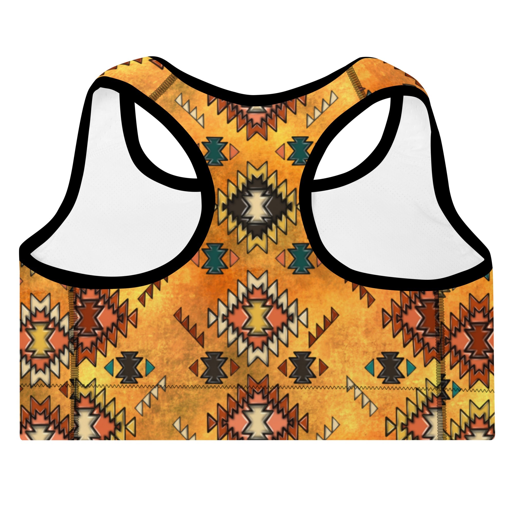 Golden Aztec Padded Sports Bra by Baha Ranch Western Wear - product image 5