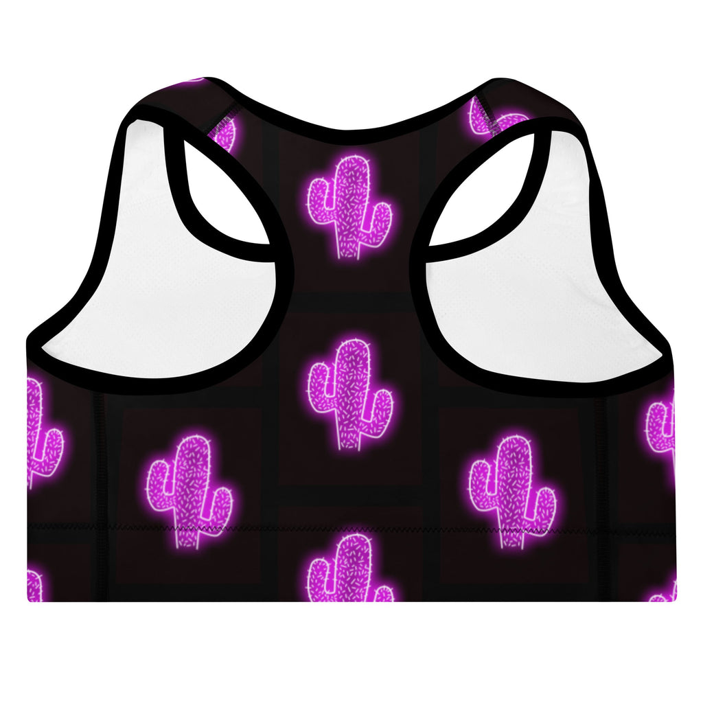 Purple Neon Cactus Padded Sports Bra by Baha Ranch Western Wear - product image 5