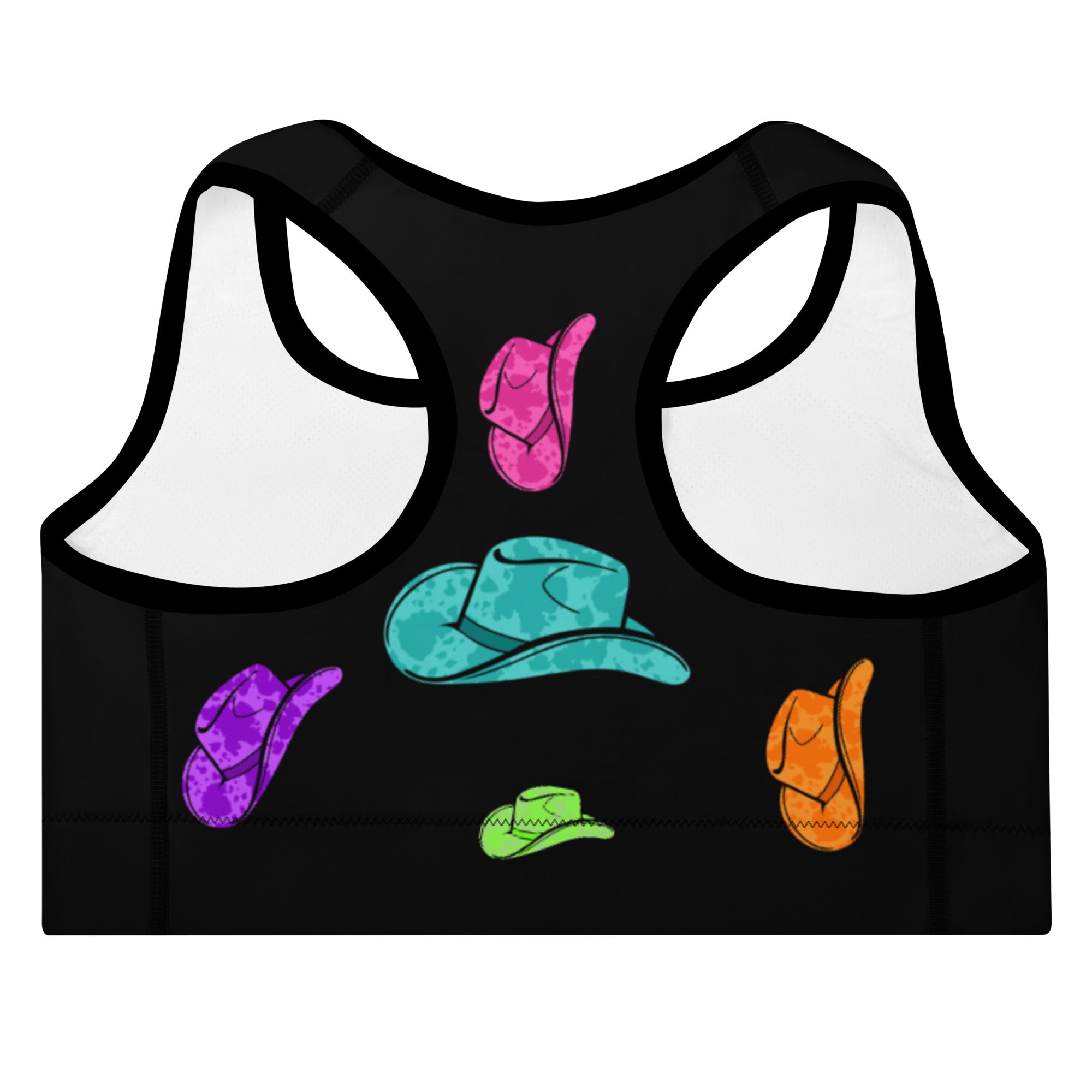 All Neon Hat Padded Sports Bra by Baha Ranch Western Wear - product image 3
