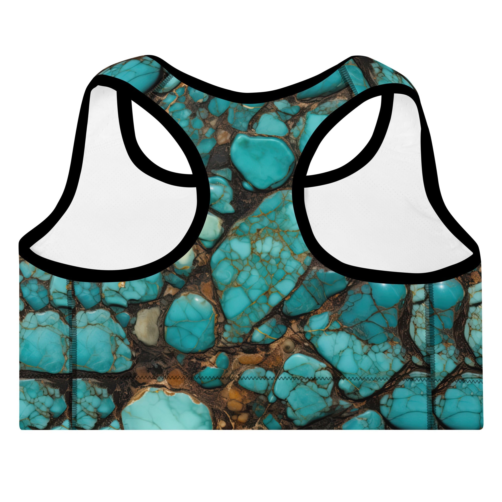 All Turquoise Padded Sports Bra by Baha Ranch Western Wear - product image 3