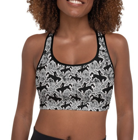 Rodeo Bronc Padded Sports Bra by Baha Ranch Western Wear