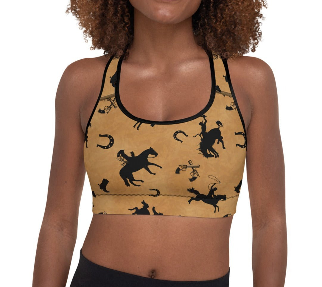 Vintage Western Padded Sports Bra by Baha Ranch Western Wear