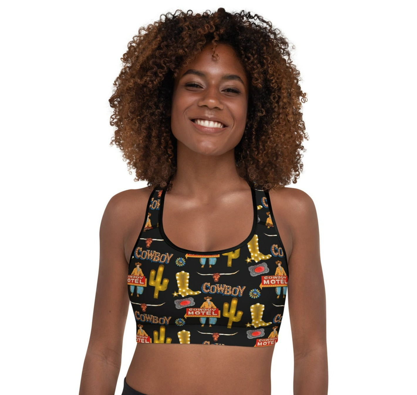 All Cowboy Padded Sports Bra by Baha Ranch Western Wear