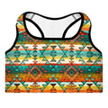 Mustard Aztec Padded Sports Bra by Baha Ranch Western Wear - product image 4