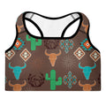 Bullhead Cactus Padded Sports Bra by Baha Ranch Western Wear - product image 2