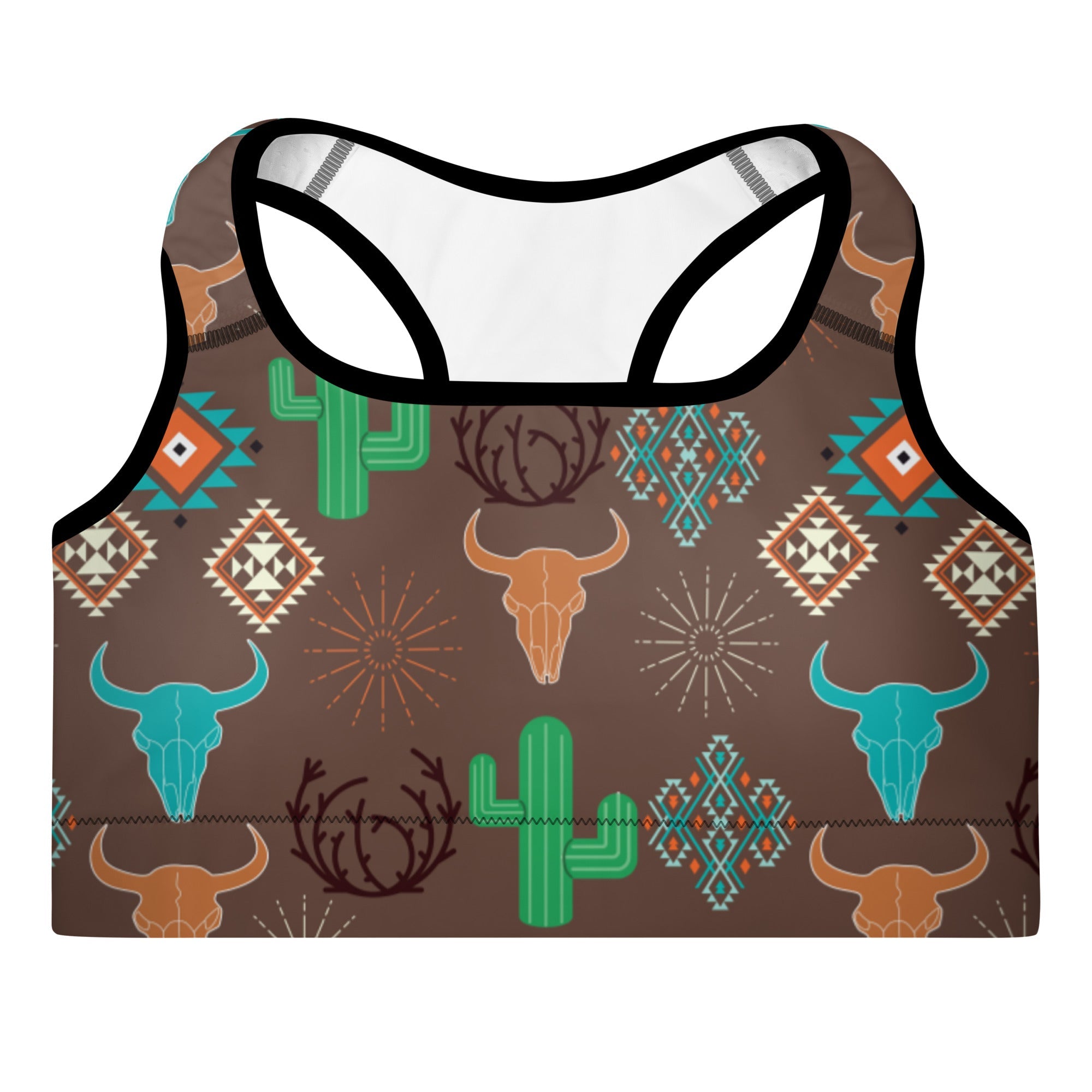 Bullhead Cactus Padded Sports Bra by Baha Ranch Western Wear - product image 2