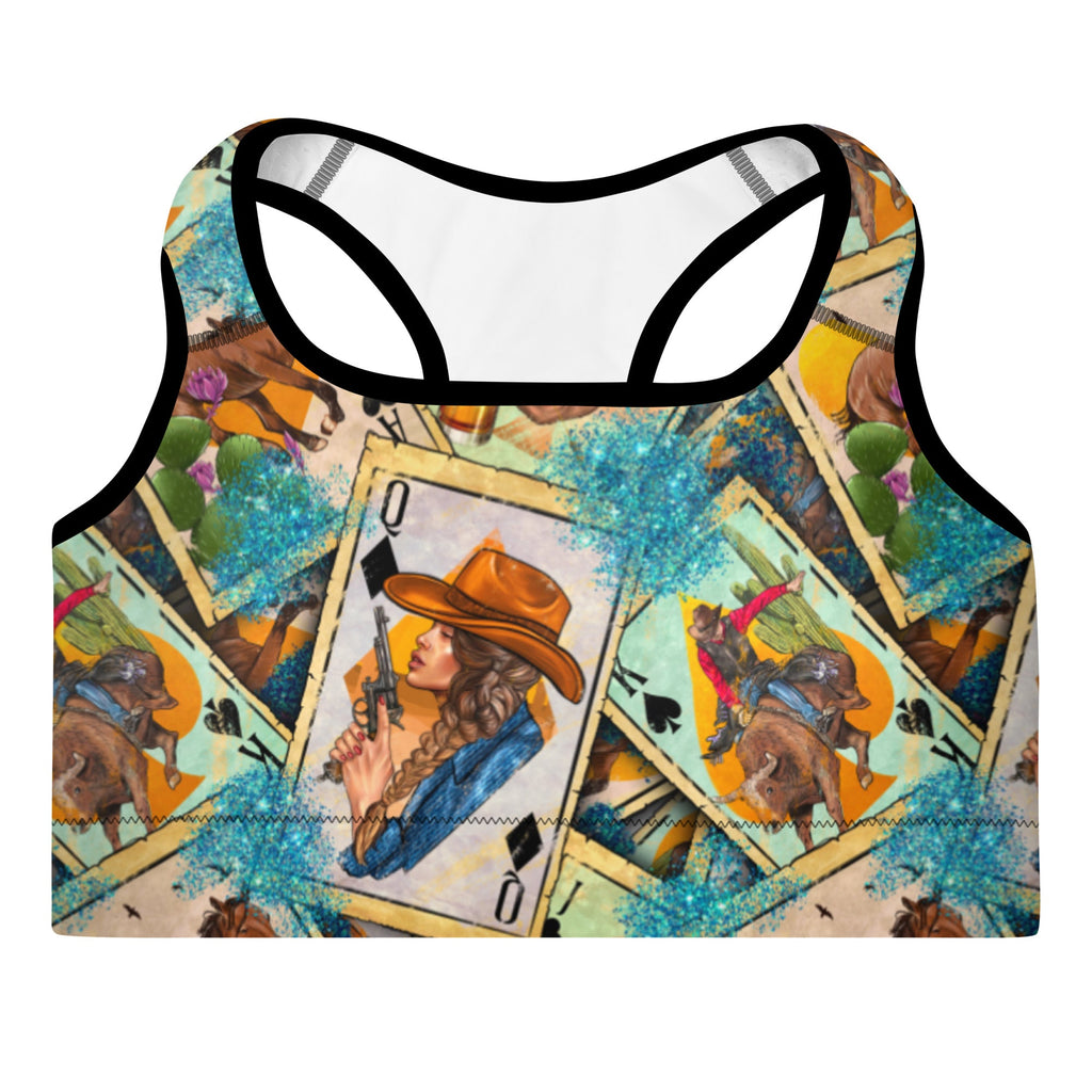 Feelin' Lucky Cowgirl Padded Sports Bra by Baha Ranch Western Wear - product image 2