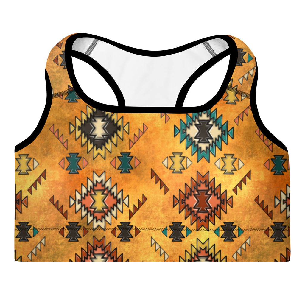 Golden Aztec Padded Sports Bra by Baha Ranch Western Wear - product image 2