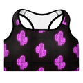 Purple Neon Cactus Padded Sports Bra by Baha Ranch Western Wear - product image 2
