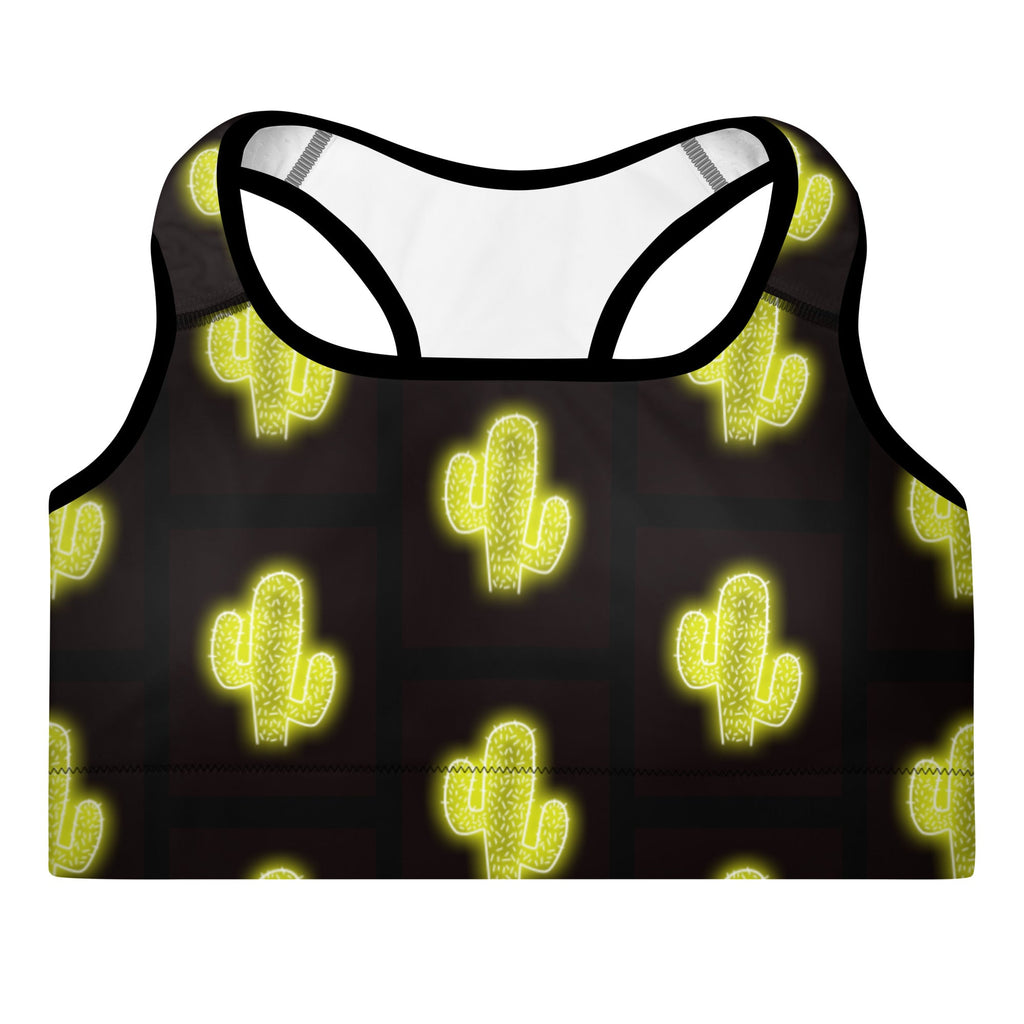 Green Neon Cactus Padded Sports Bra by Baha Ranch Western Wear - product image 2