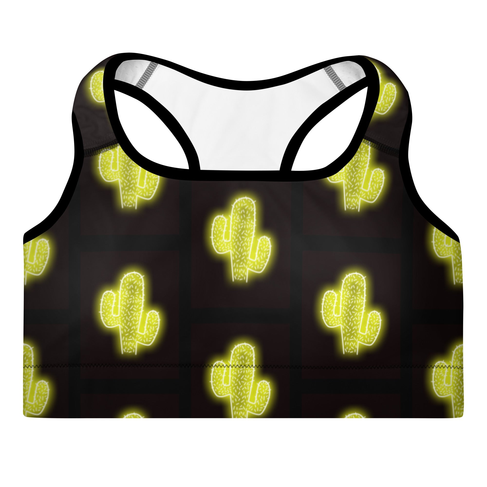Green Neon Cactus Padded Sports Bra by Baha Ranch Western Wear - product image 2