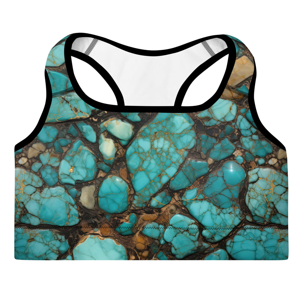 All Turquoise Padded Sports Bra by Baha Ranch Western Wear