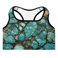All Turquoise Padded Sports Bra by Baha Ranch Western Wear