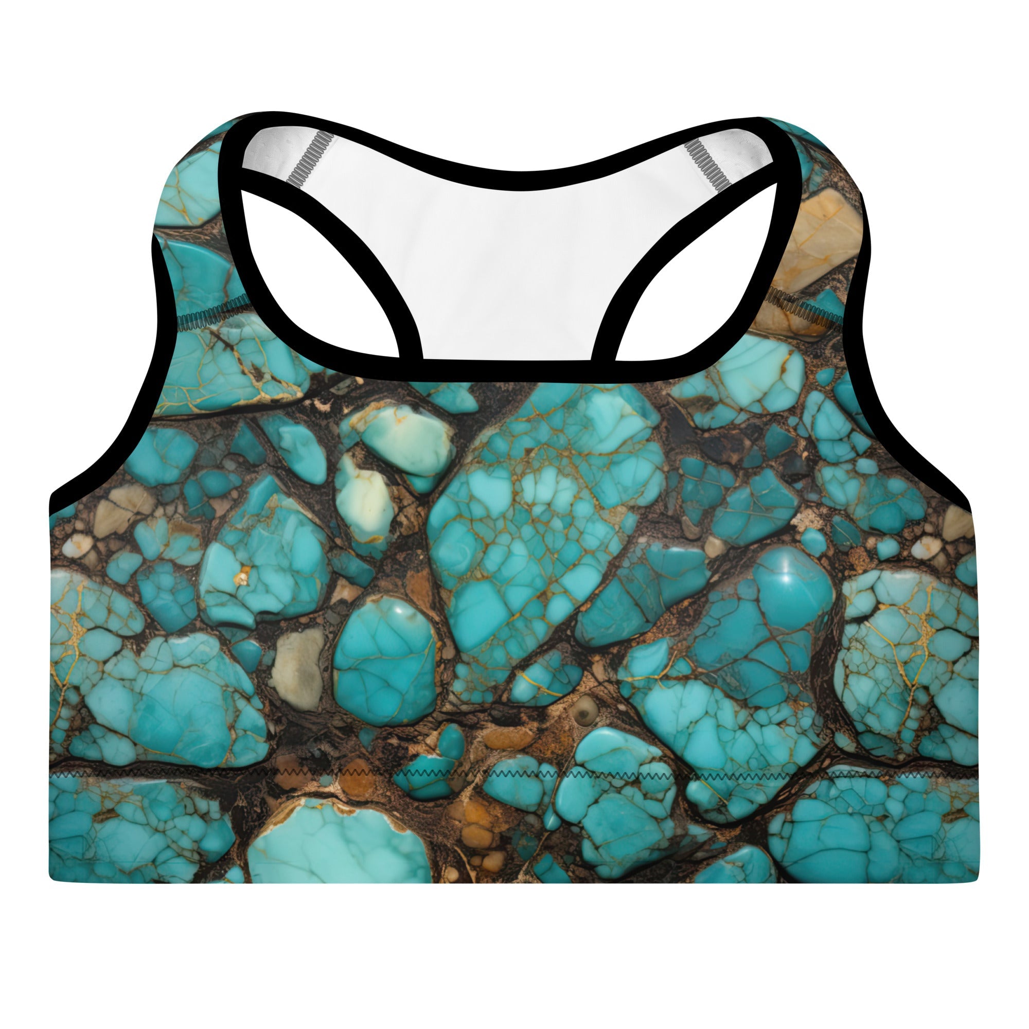 All Turquoise Padded Sports Bra by Baha Ranch Western Wear