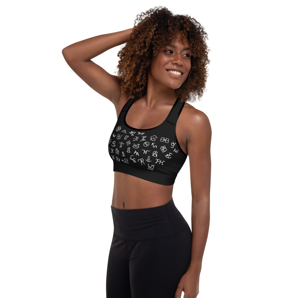 White Cattle Brands Sports Bra by Baha Ranch Western Wear - product image 3