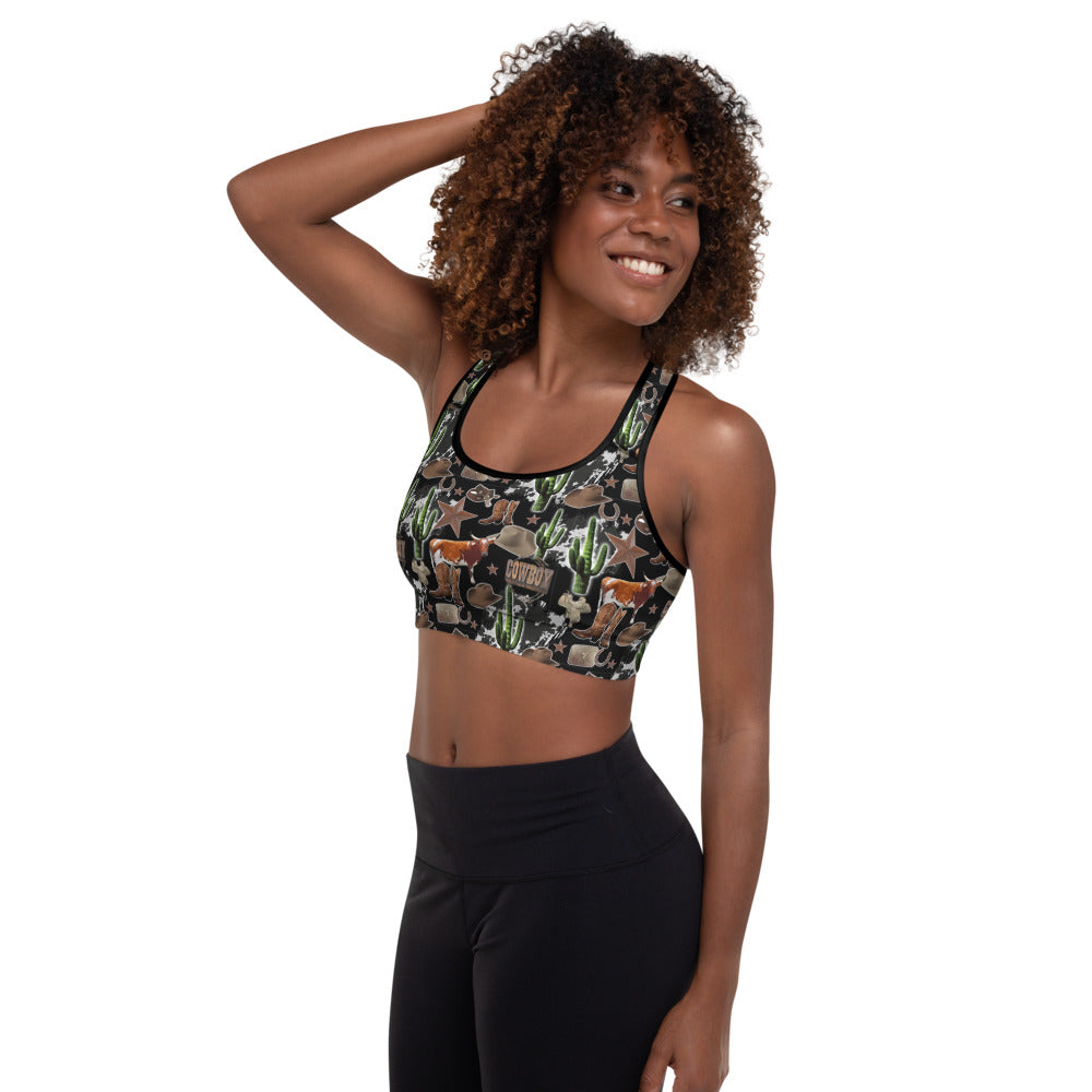 Cowboy Collage Sports Bra by Baha Ranch Western Wear - product image 4