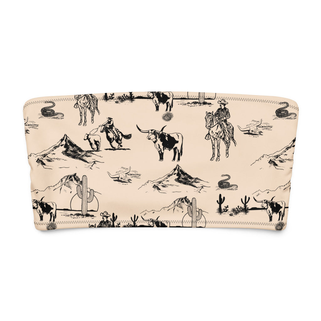 Baha Ranch YEEHAW Cowboy Ranch Recycled bandeau bikini top by Baha Ranch Western Wear - product image 2